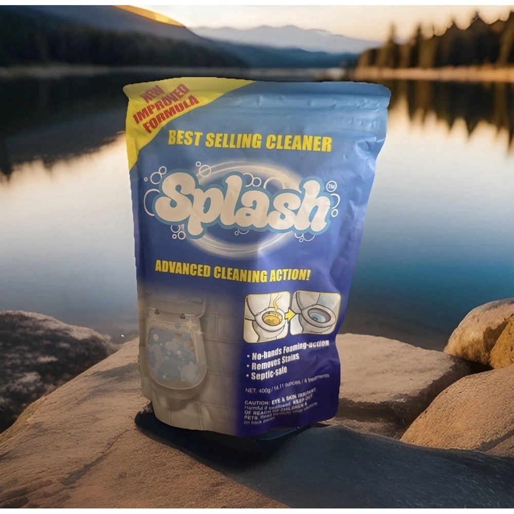 Splash Foaming Advanced Cleaner 350g 12.35oz Toilet Bowl Cleaning Powder 5/2026